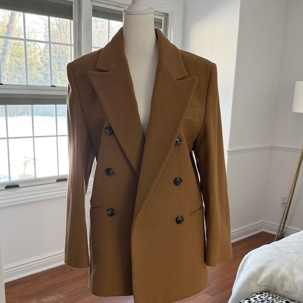 Mango Wool Women's Double-Breasted Blazer